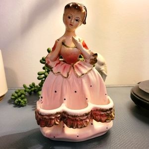 Vintage Pretty in Pink Lipstick Holder